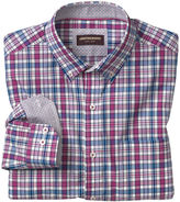 Thumbnail for your product : Johnston & Murphy Plaid Button-Down Collar Slub Shirt
