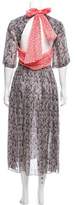 Thumbnail for your product : Rosie Assoulin Damask Print Midi Dress w/ Tags