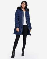 Thumbnail for your product : Express Long Belted Puffer Coat