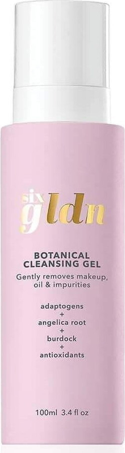 Six Gldn Botanical Cleansing Gel, Hydrating Face Wash For All Skin Types, 3.4 fl oz