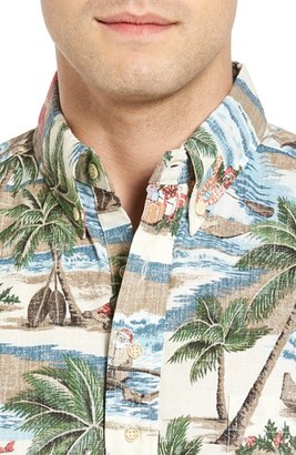 Reyn Spooner Men's Hawaiian Christmas Pullover Sport Shirt
