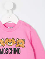 Thumbnail for your product : Moschino Kids bear print sweatshirt