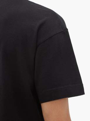 Palm Angels Stag-print Cotton-jersey T-shirt - Mens - Black Multi