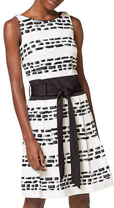 Esprit Printed Sleeveless Fit-and-Flare Dress