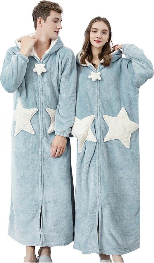 Sleepwear Soft Mens Robe With Hood Men Robe LOFIR Women's Long