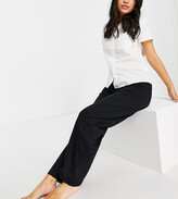 Thumbnail for your product : ASOS Petite DESIGN Petite mix & match straight leg jersey pyjama trouser in black