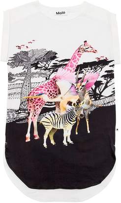 Molo Safari Print Cotton Jersey Cover-Up