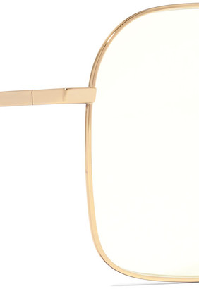 Chloé Palma Square-frame Gold-tone Optical Glasses