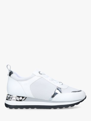 carvela jeo quilted flatform trainers