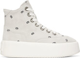 Thumbnail for your product : MM6 MAISON MARGIELA Off-White 6 Platform High Sneakers