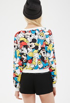 Thumbnail for your product : Forever 21 Cropped Disney Sweatshirt