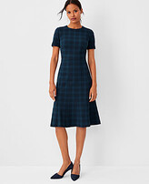 Thumbnail for your product : Ann Taylor Plaid Flare Dress
