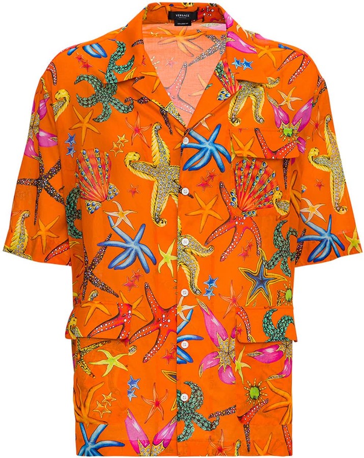 Versace Orange Men's Shirts | Shop the 