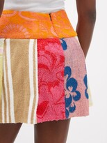 Thumbnail for your product : Rave Review Riana Panelled Cotton-terry Skirt - Multi