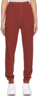 RE/DONE Red Thermal Jogger Lounge Pants