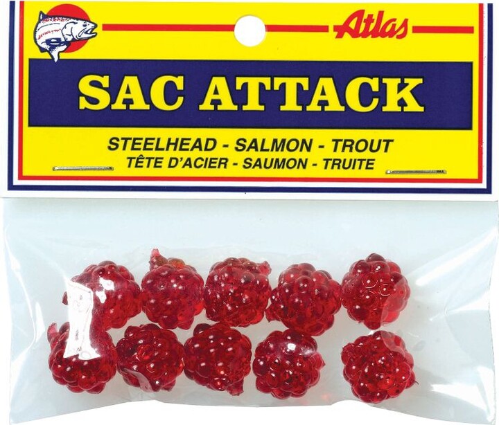 Atlas Sac Attack Soft Bait, Red