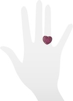 Thumbnail for your product : Azhar Sterling Silver and Cubic Zirconia Big Heart Ring