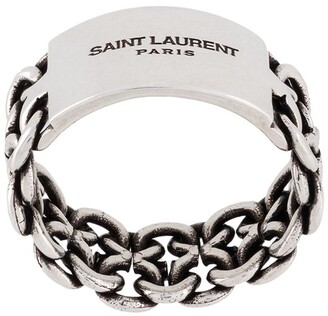 Saint Laurent Engraved Chain-Detail Ring - ShopStyle Jewelry