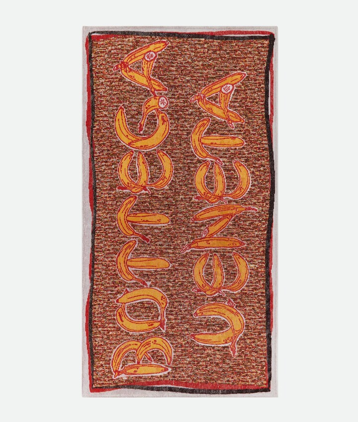 ビーチタオル Bottega Veneta Printed terry beach towel P00672923.jpg