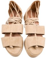 Thumbnail for your product : Trussardi Suede Lace-Up Sandals