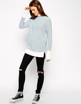 Thumbnail for your product : ASOS Jumper With Double Layers