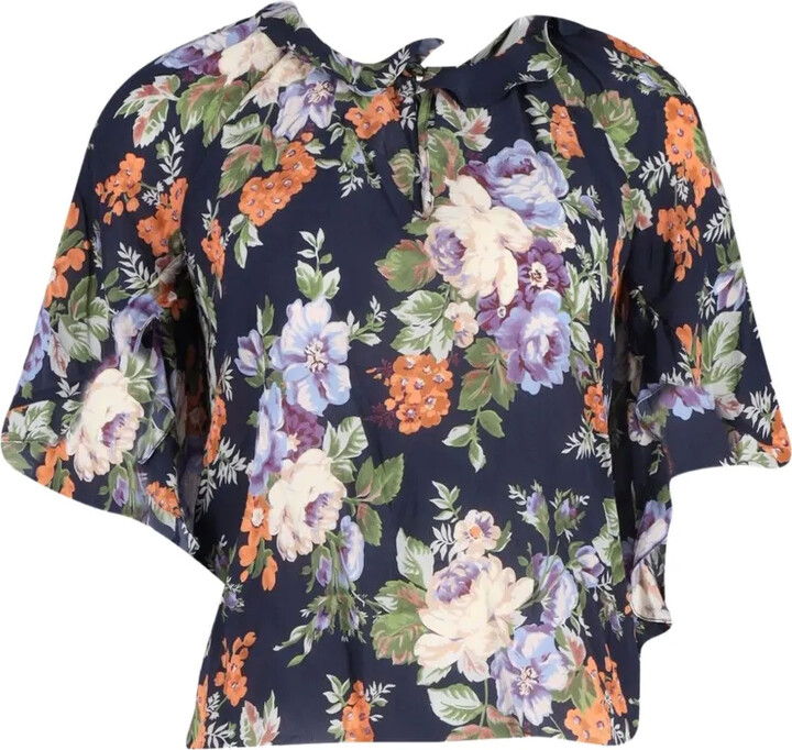 Vilshenko Lena floral-print blouse