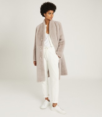 reiss shearling coat