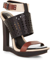 Thumbnail for your product : Wanderlust Meteur Cutout Wooden-Wedge Sandal
