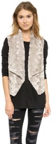 Thumbnail for your product : BB Dakota Stanic Draped Faux Fur Vest