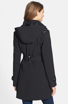 Thumbnail for your product : Via Spiga Belted Hooded Soft Shell Jacket