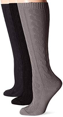 Muk Luks Women's Microfiber Knee High Socks 3-Pack