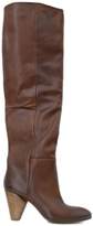 Thumbnail for your product : Strategia Brown Stretch Leather Over-the-knee Boots.