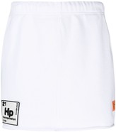 Thumbnail for your product : Heron Preston Logo-Patch Jersey Miniskirt