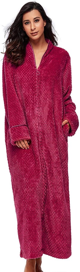 full length fluffy dressing gown