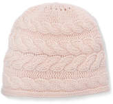 Thumbnail for your product : Portolano Cable-knit Cashmere Beanie And Gloves Set - Blush