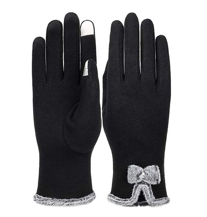 Woogwin Womens Touch Screen Gloves Texting Winter Warm Fleece Lined Ladies Gloves
