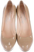 Thumbnail for your product : Alejandro Ingelmo Patent Leather Round-Toe Pumps