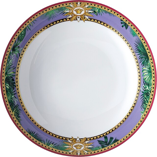 Versace Rosenthal Jungle Animalier Rim Soup