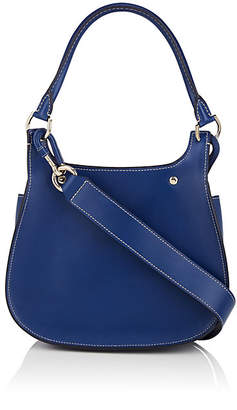 Fontana Milano Women's Chelsea Small Leather Saddle Bag - Blue