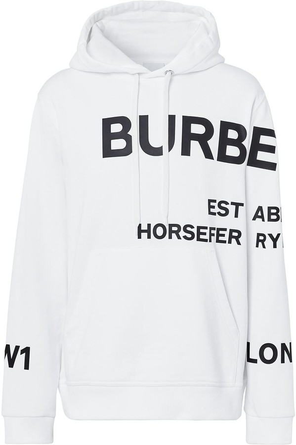 burberry horseferry print cotton hoodie