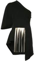 Yigal Azrouel one shoulder pleated bl 