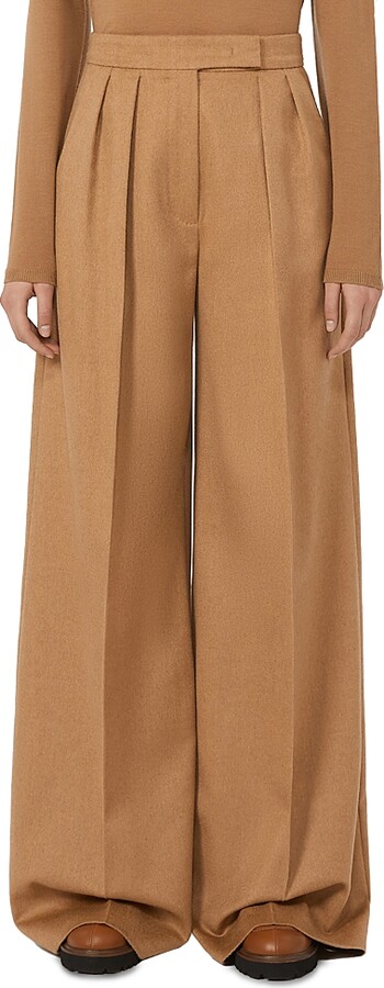 Max Mara Ori Camel Wool Trousers