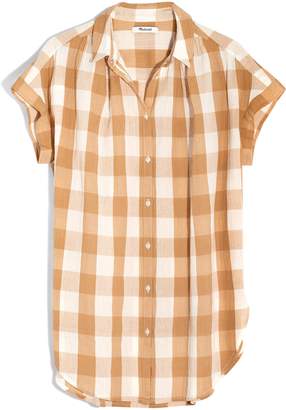Madewell Gingham Check Central Tunic Shirt