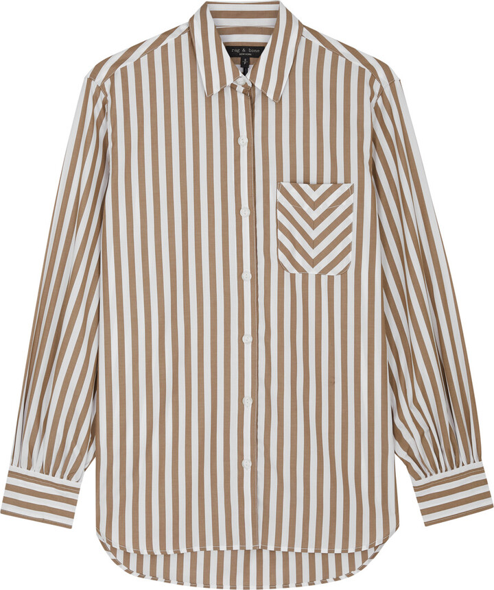 Rag & Bone Maxine Striped Cotton Shirt