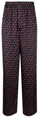 Derek Rose Cherry-Print Pajama Set
