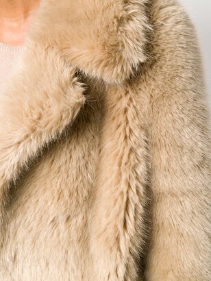 Stella McCartney Faux-Fur Midi Coat