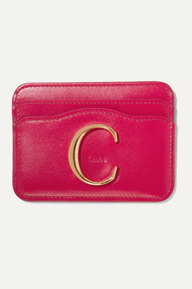 Chloé C Leather Cardholder - Red