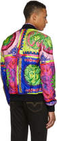Thumbnail for your product : Versace Multicolor Silk Neon Bomber Jacket