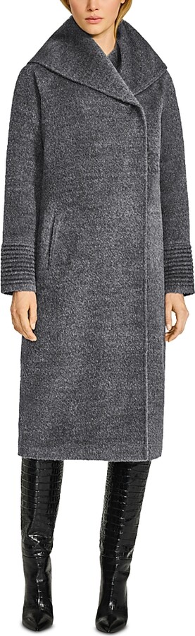 Sentaler Boucle Long Hooded Coat