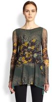 Thumbnail for your product : Jean Paul Gaultier Floral Print Tulle Tunic